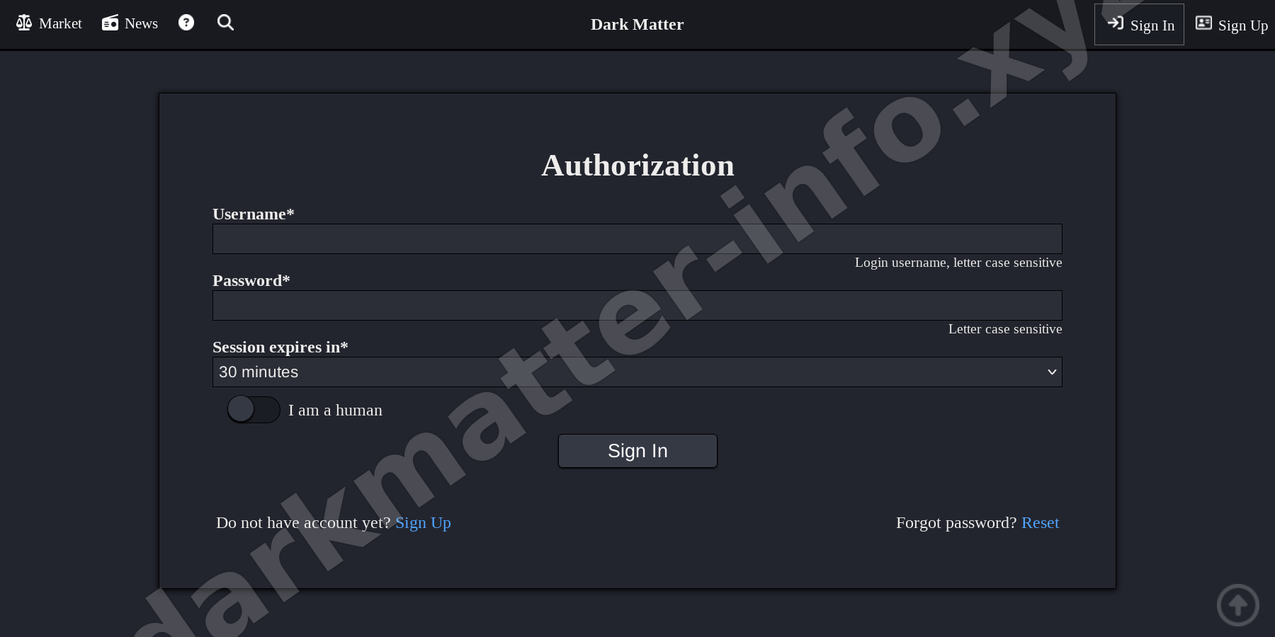 Login Interface